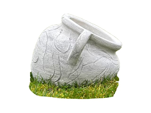 Concrete Planter with Handles Garden Flower Pot