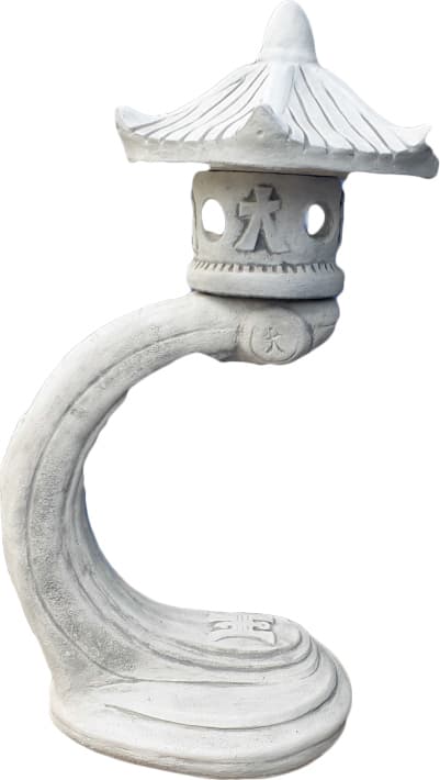 Concrete Japanese Lantern Lamp on Arch