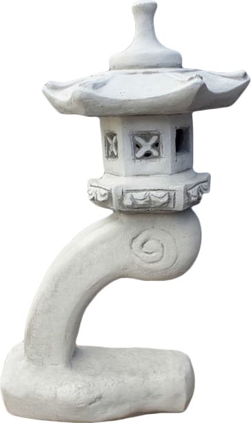 Japanese Lamp Large Concrete Lantern Figurine