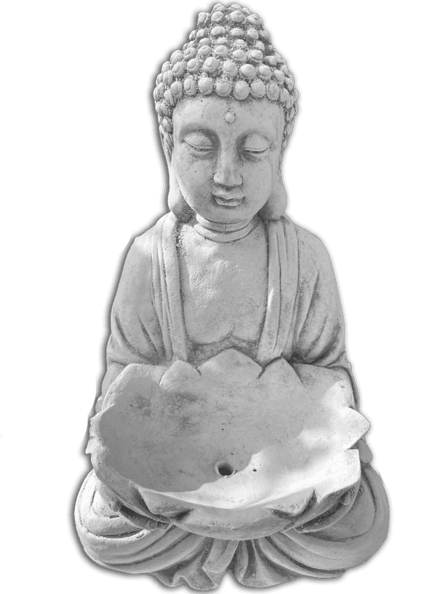 Buddha with Flower, Small Planter