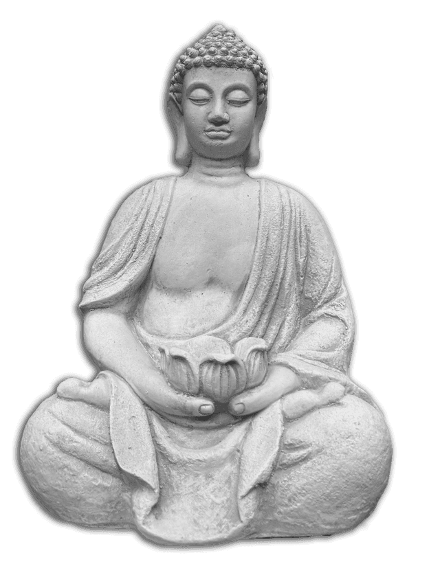 Large Buddha with Flower